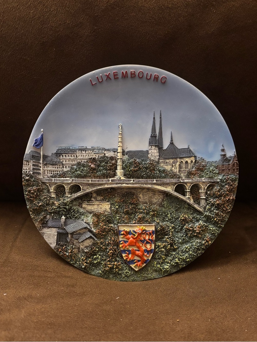 3D Luxembourg Decorative Plate Wall Hanging